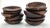 Shabby Chic Vintage Artisans Wood Salad Nut Snack Bowls - Set of 12 For Sale - Image 3 of 13