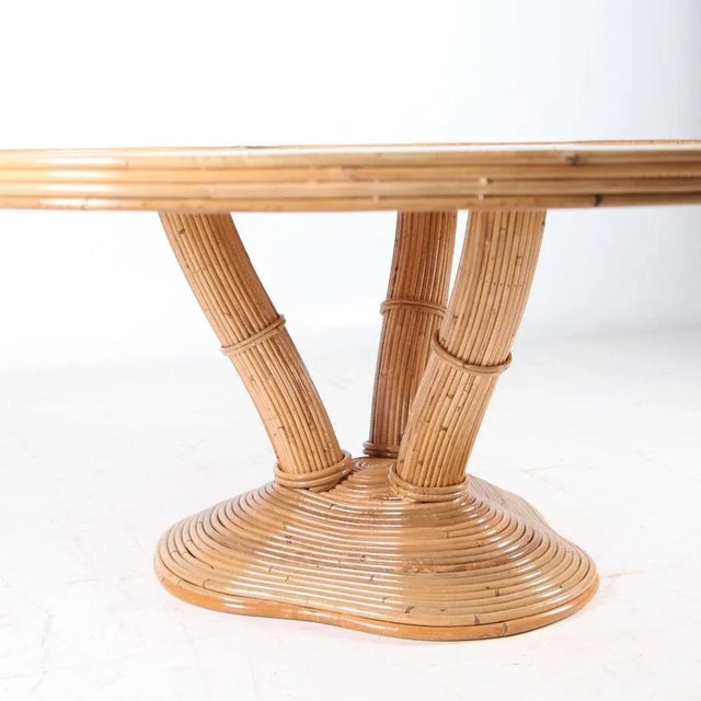 Vintage Rattan Coffee Table For Sale - Image 9 of 10