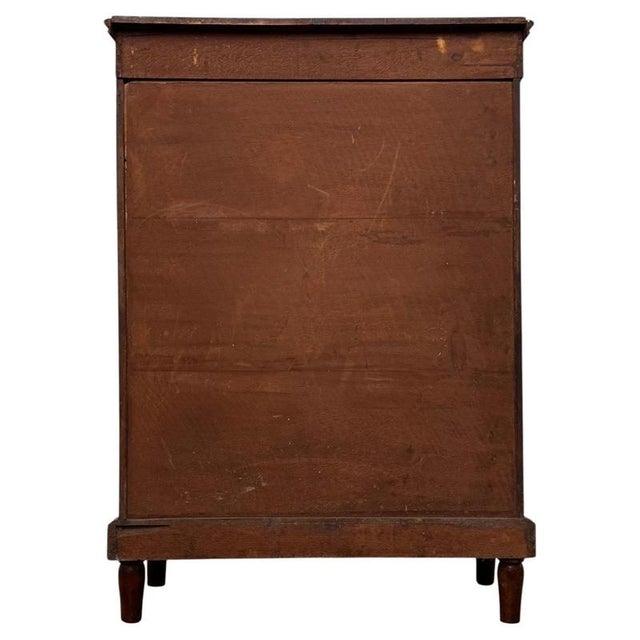 Red 19th Century Victorian English Walnut Pier Cabinet Vitrine For Sale - Image 8 of 11