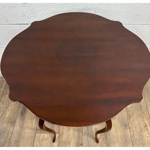 This is a gorgeous antique Art Nouveau or Edwardian style parlor table, occasional table, or lamp table with a gorgeous...