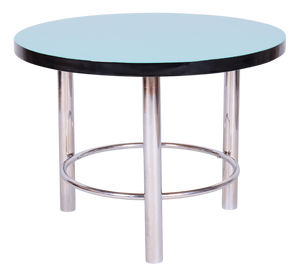 Bauhaus Round Coffee Table in Chrome-Plated Steel, 1930s