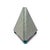 1980s Postmodern Triangular Mantel Clock With Splatter Finish For Sale - Image 4 of 7