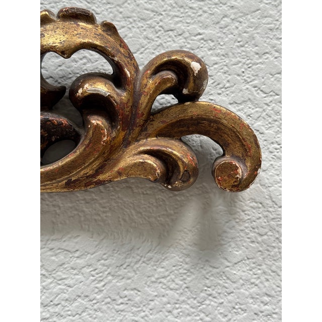 Antique Italian Giltwood Cherub Architectural Fragment – Baroque Wall Ornament For Sale In Los Angeles - Image 6 of 6