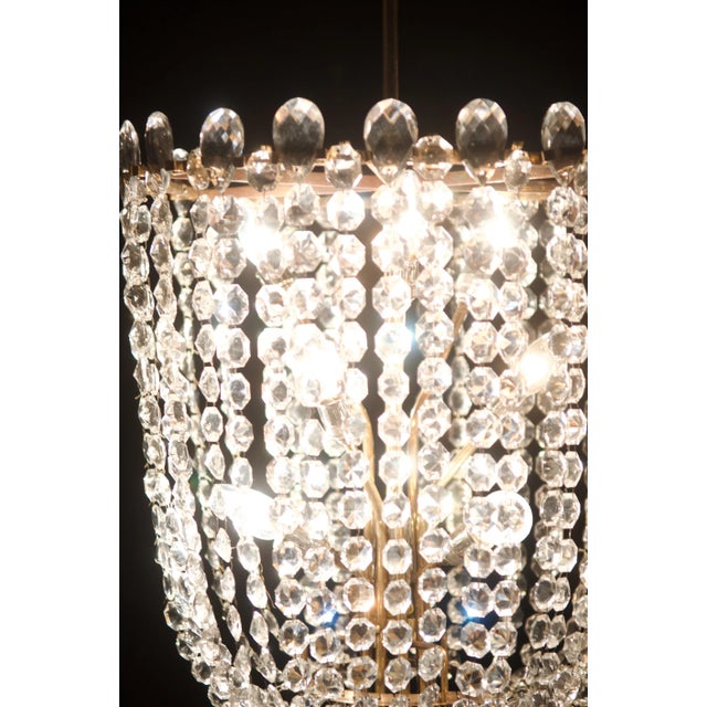Cut Crystal Rondino Chandelier by J.T. Kalmar, 1950s For Sale - Image 10 of 18