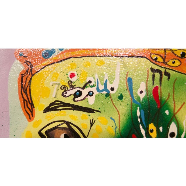 Numbers, Late 20th-Century, Abstract Mixed Media on Wood by George De Goya, 1976 For Sale - Image 4 of 8