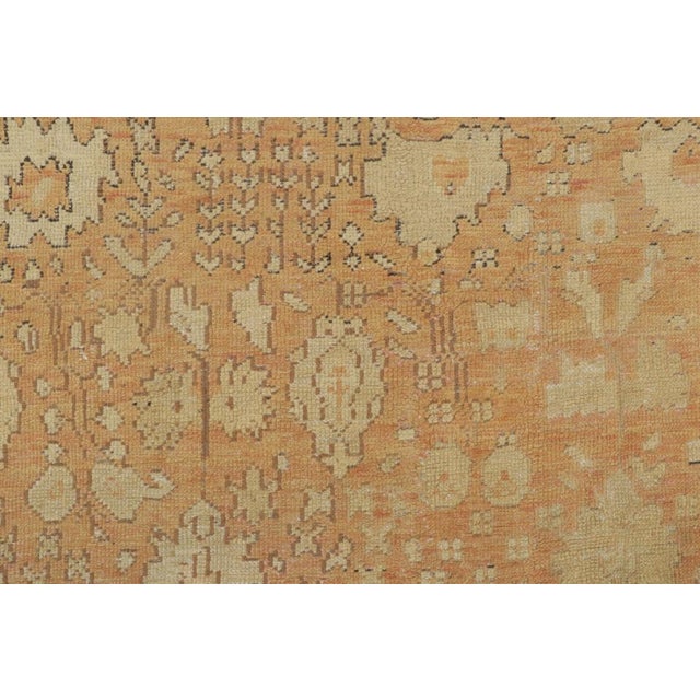 Traditional Oversized Antique Ghiordes Rug With Floral Design in Gold Tones - Rug & Kilim For Sale - Image 3 of 7