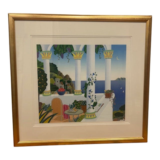 Thomas Frederick McKnight Amalfi Coast Suite: Amalfi Belvedere 2000 - Italy Limited Edition Print : Serigraph on Paper Size: 16x17 in | 41x43 Cm For Sale