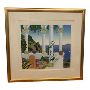Thomas Frederick McKnight Amalfi Coast Suite: Amalfi Belvedere 2000 - Italy Limited Edition Print : Serigraph on Paper Size: 16x17 in | 41x43 Cm