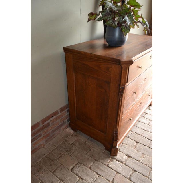 Wood German Oak Chest of Drawers For Sale - Image 7 of 9