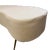 Italian White Kidney Ottoman For Sale - Image 5 of 9