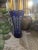 Vintage Czech Cobalt Bohemian Vase Vintage Cobalt Cut To Clear Crystal Pedestal Vase, Vintage Blue Crystal Vase Beautiful...