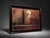 Contemporary Textured White Orchid Oil Painting in Dark Wood Frame For Sale - Image 3 of 4