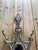 A freestanding coat rack in cast and painted cast iron, Art Nouveau period, circa 1900-1910. Its slender and symmetrical...