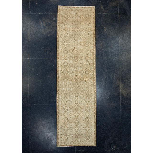 Gray Turkish Oushak Runner Rug 2'10" x 14'2" #17940 For Sale - Image 8 of 8