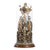 Portuguese Artist, Sacred Calvary, 19th Century, Polychrome and Gilded Wood with Glass Dome For Sale - Image 6 of 6