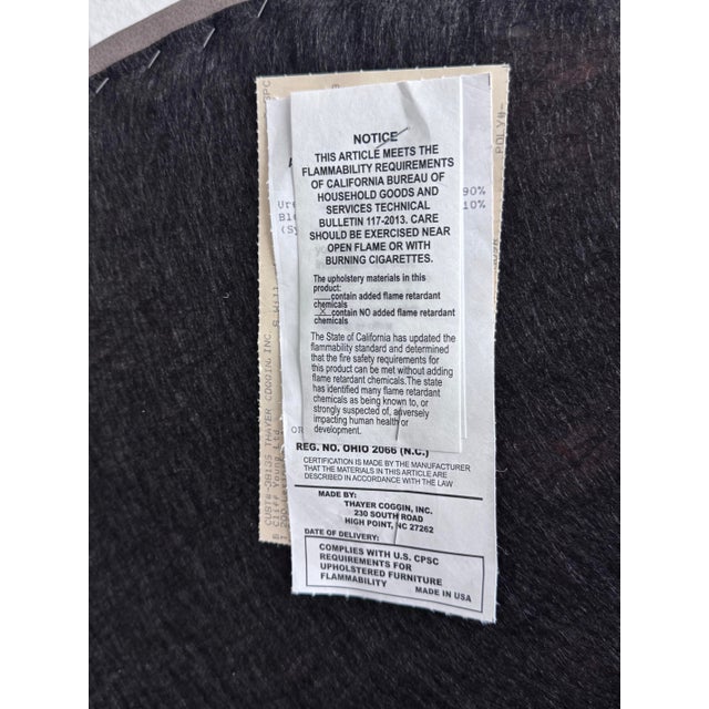 Thayer Coggin Clip Leather Ottoman + Tray Set For Sale In San Francisco - Image 6 of 12