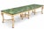 This is a mid-century Italian regency style faux marble painted dining table. The faux marbleized finish is original as is...