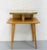 French Nightstand in Elm & Beveled Glass with Compas Feet, 1950s For Sale - Image 4 of 13