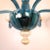 1980s 1980s Petrol Blue Murano Glass Chandelier For Sale - Image 5 of 10