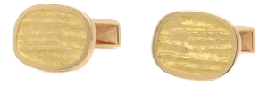Pair of Georg Jensen Danish Mid-Century 18k Gold Cufflinks