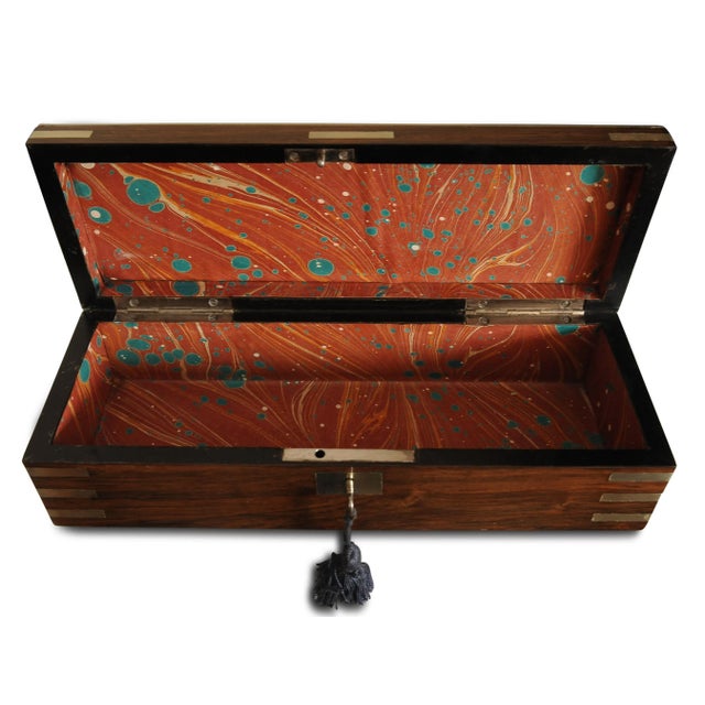A Late 19th Century Mahogany & Ebony Pietra Dura Grand Tour Collectors Box Engraved Karlsbad, Germany The Lid Is Decorated...