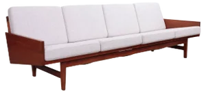 Walnut 4-Seat Sofa by Arden Riddle, USA, 1967