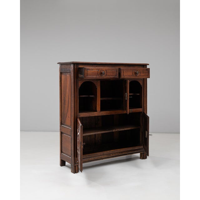 19th Century French Neo-Basque Wooden Buffet in Original Patina For Sale - Image 13 of 18
