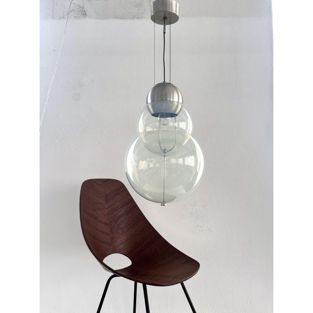 1970s Mid-Century Italian Murano Opaline Glass Chandelier, 1970s For Sale - Image 5 of 18