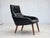 Danish Armchair in Black Artificial Leather and Teak Wood Legs, 1970s For Sale - Image 15 of 15