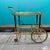 Mid-Century Gilt Metal and Glass Serving Trolley, 1950s For Sale - Image 3 of 12
