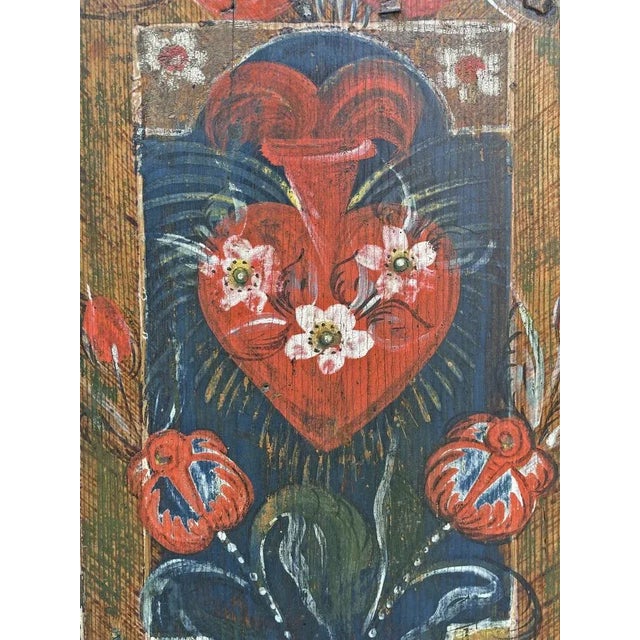 Painted Cabinet in Ottanio Blue Period: Early 1800s Origin: Bavarian Alps Wood type: Fir Dimensions: H. 157 cm | 61.8 in...