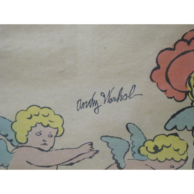 Andy Warhol Cherubs Playing in the Bottom of My Garden Signed Lithograph For Sale In Portland, OR - Image 6 of 7