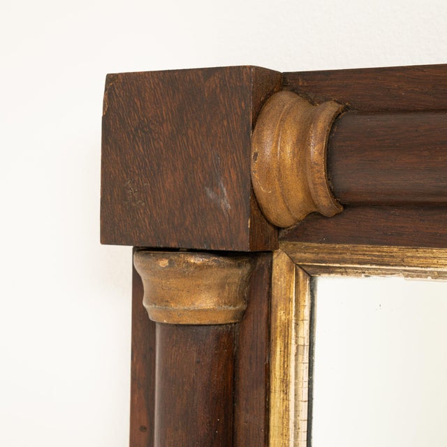 French 19th Century France Gold Wood Mirror For Sale - Image 3 of 8