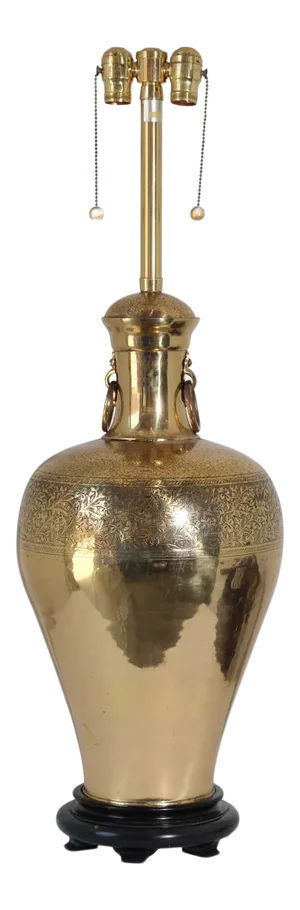 Anglo Indian Moorish Frederick Cooper Brass Table Lamp