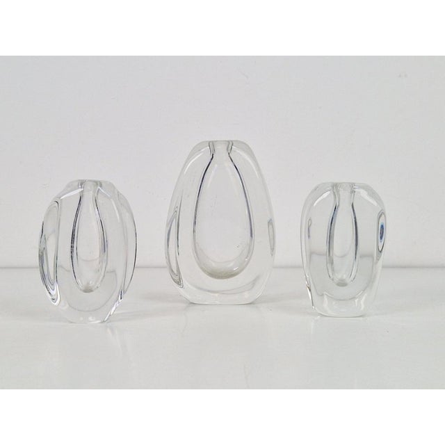 Glass Vintage Scandinavian Glasses, 1960s, Set of 3 For Sale - Image 7 of 8