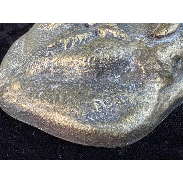 Early 20th Century Signed Classical Bronze-Tone Sculpture of Youth Restraining a Rearing Horse For Sale In Orlando - Image 6 of 10