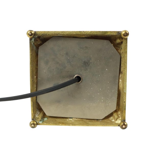 Gold Empire Table Lamp in Cut Crystal with Diamond Pattern and Gilt Bronze, 1890s For Sale - Image 8 of 17