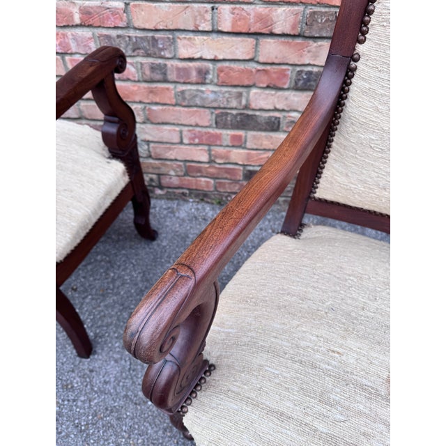 19th Century Regency Arm Chairs - Ready for Your Fabric For Sale - Image 12 of 13