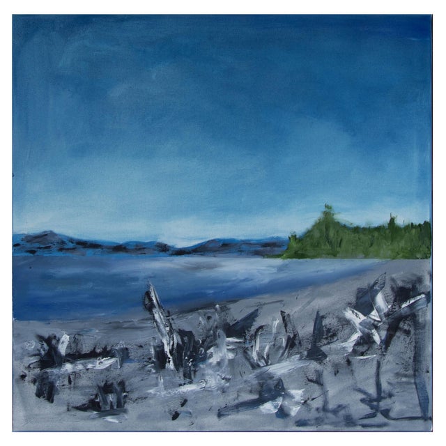 Ingrid Stolzenberg, Driftwood, German Post Expressionist Painting, 2019, Oil on Canvas For Sale