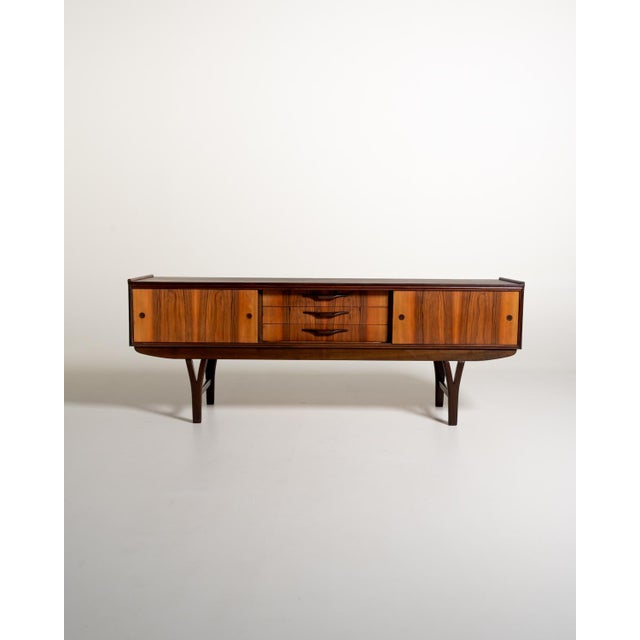 Scandinavian Sideboard in Rosewood and Oak, 1960s For Sale - Image 12 of 12