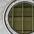 Vintage Round Inlaid Wood Wall Mirror For Sale - Image 10 of 12