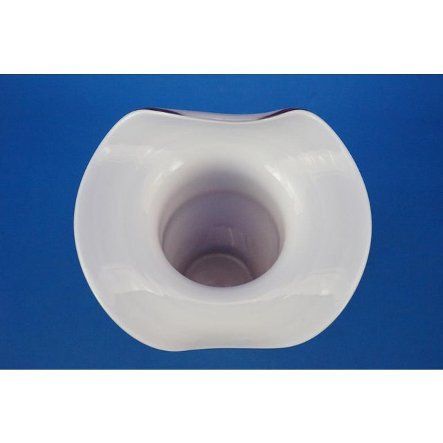 20th Century Purple Sommerso Glass Hat Vase from La Murrina, Italy, 1970s For Sale - Image 14 of 18