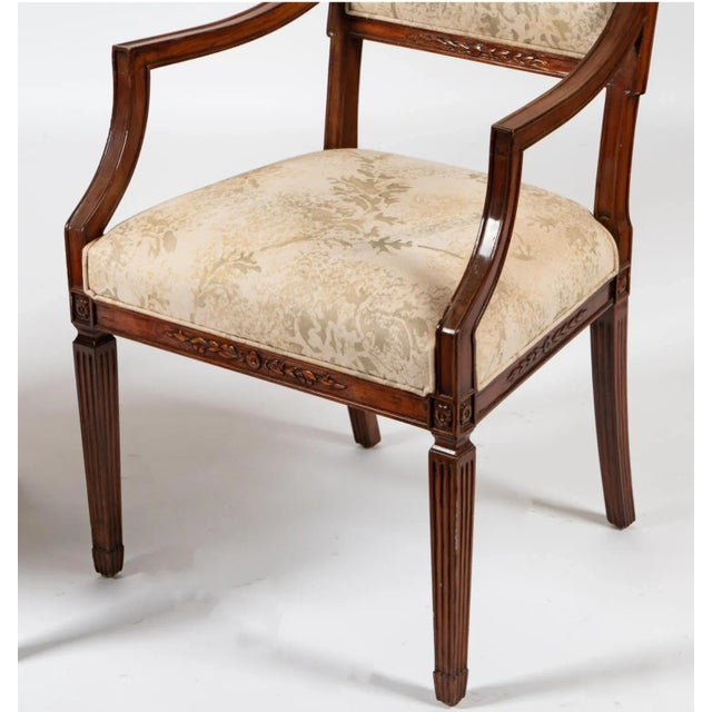 French 18th C Style Dennis & Leen Directoire Fauteuil Desk Arm Chair For Sale - Image 3 of 4