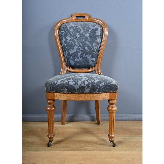 Louis-Philippe Style Oak Chairs, 1950s, Set of 2 For Sale - Image 6 of 18