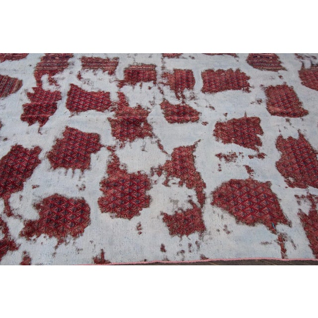 1950s Vintage Distressed Wool Tabriz Rug For Sale - Image 5 of 8