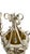 Hollywood Regency Vintage Hollywood Regency Amber Glass Plug-in Swag Lantern For Sale - Image 3 of 6