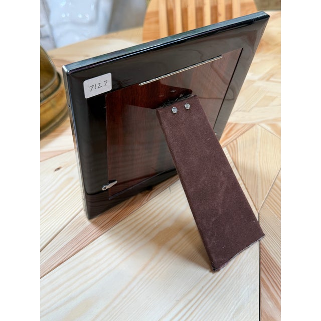 Vintage Gucci Brass Picture Frame With Equestrian Emblem For Sale In Los Angeles - Image 6 of 7