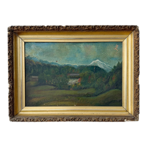 Antique Landscape Oil on Canvas | Signed Conway, Nh