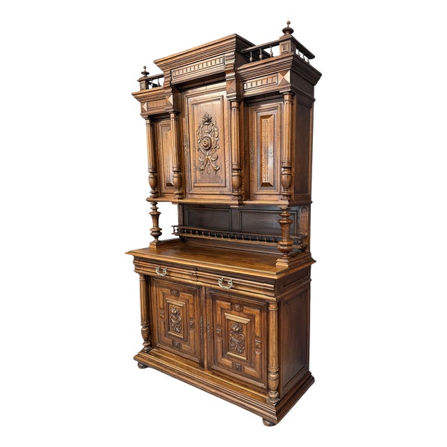 Large Gründerzeit Neorenaissance Sideboard in Walnut, 1880 For Sale