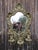 19th Century Gilt Brass Mirror with Five Branch Candelabra For Sale - Image 3 of 7